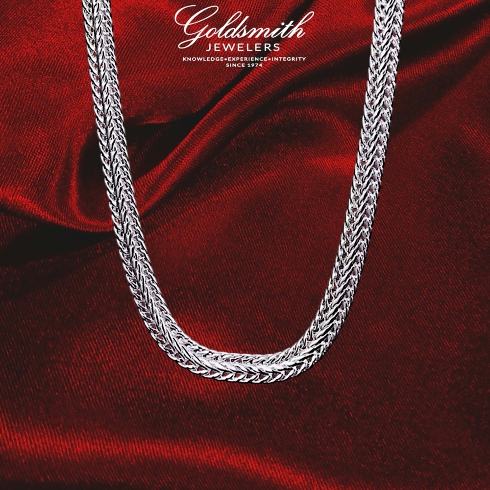 NEW GS 20” .925 Sterling Silver Byzantine Chain Necklace